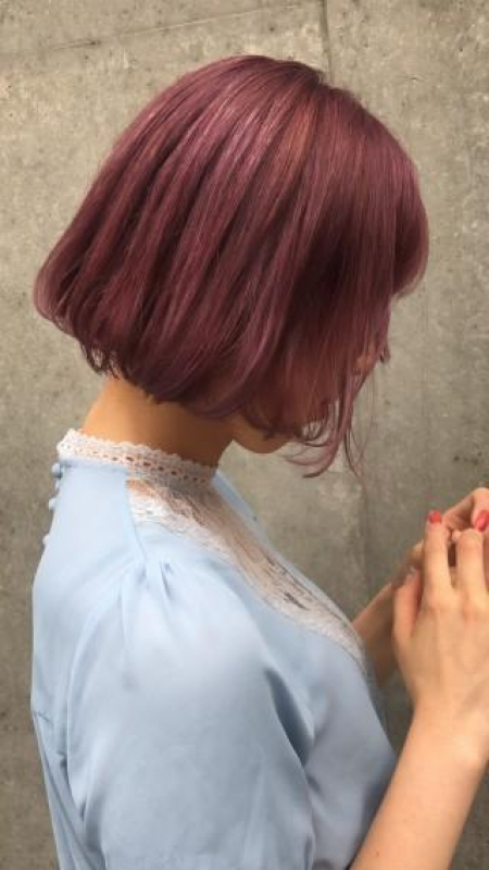 pink hairで可愛く☆