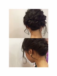 結婚式ヘアセット！！