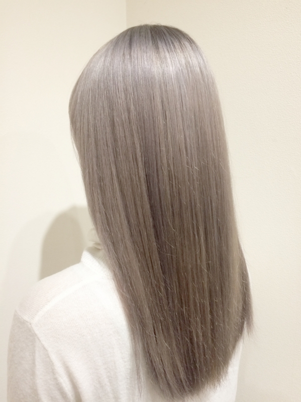 外人風カラー×プラチナスノーホワイト