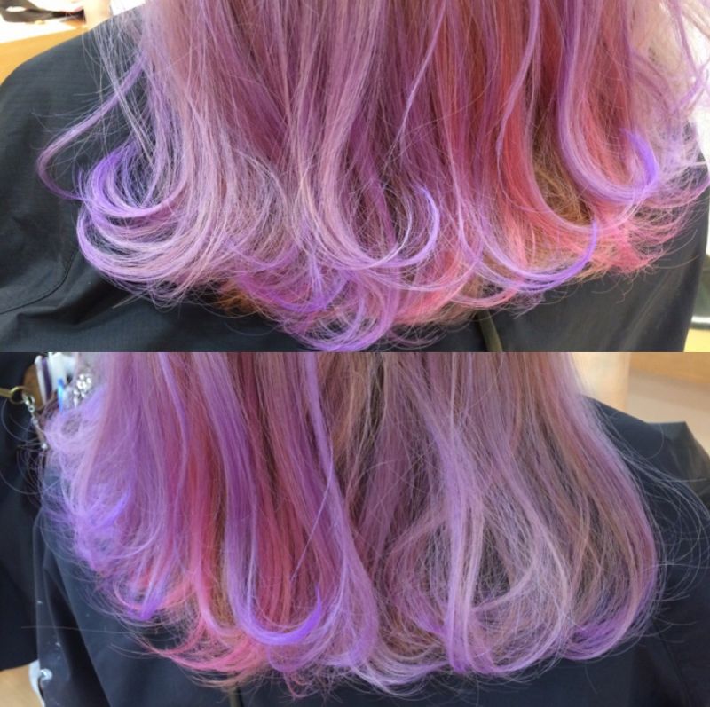 ピンク×パープル×グラデーション