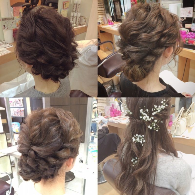 結婚式のヘアセット✴︎