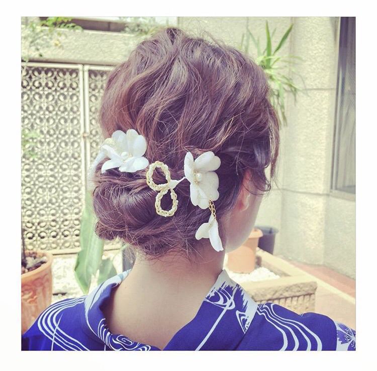 立川で浴衣のヘアアレンジならangeへお任せください