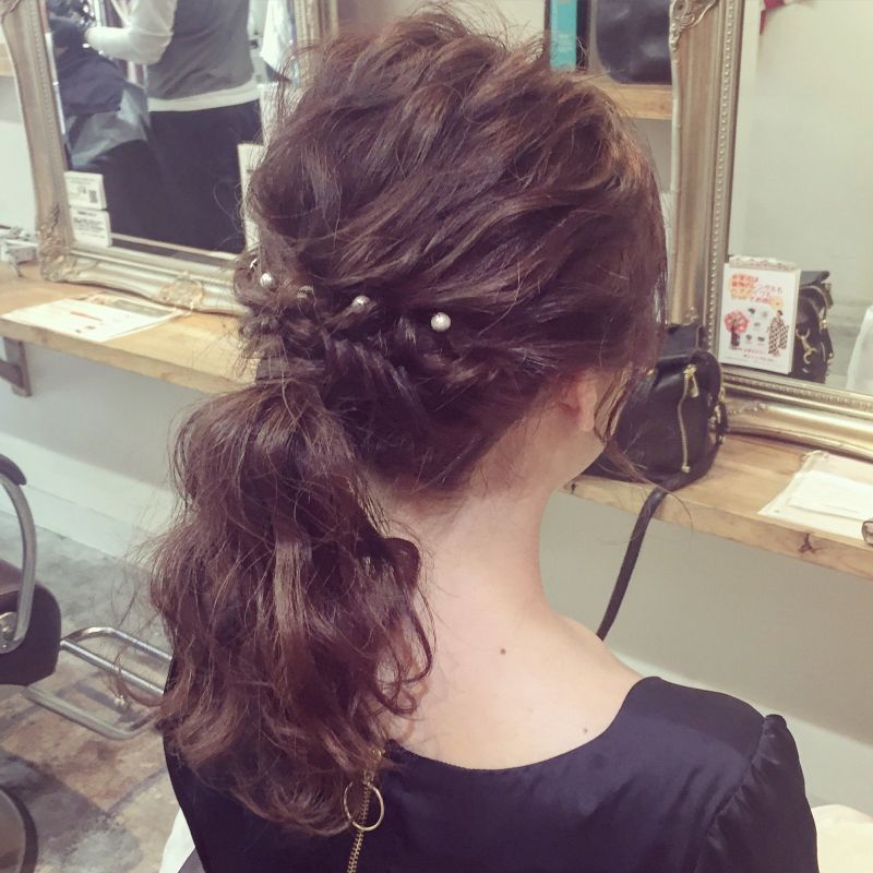 結婚式およばれヘアアレンジ