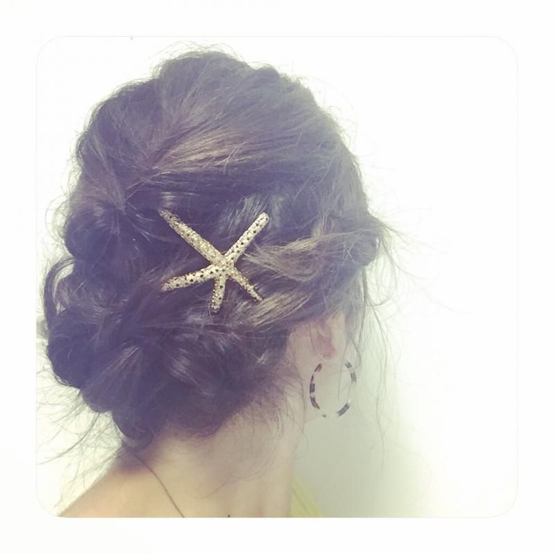 ヘアアレンジの仕上げに☆angeでヘアアクセも売ってますよ☆
