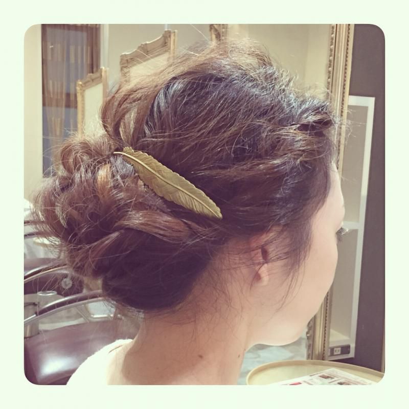 結婚式のヘアアレンジ予約増えてきました☆