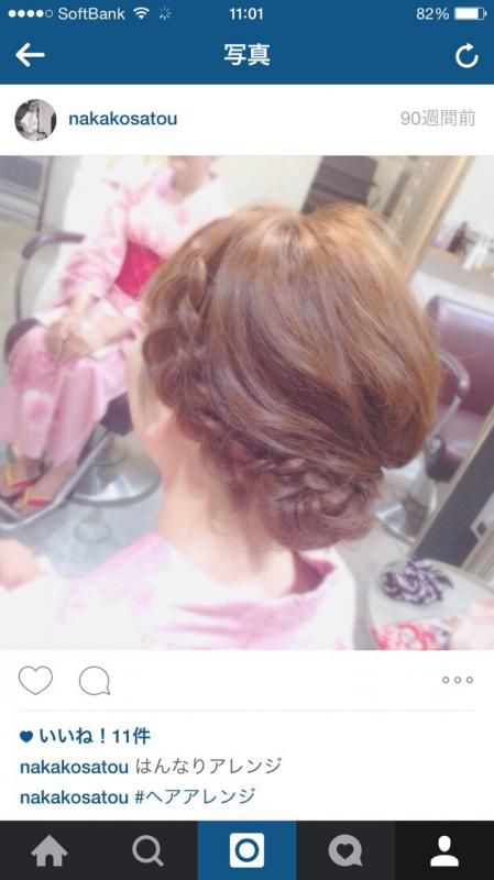浴衣 着付け  ヘアアレンジ