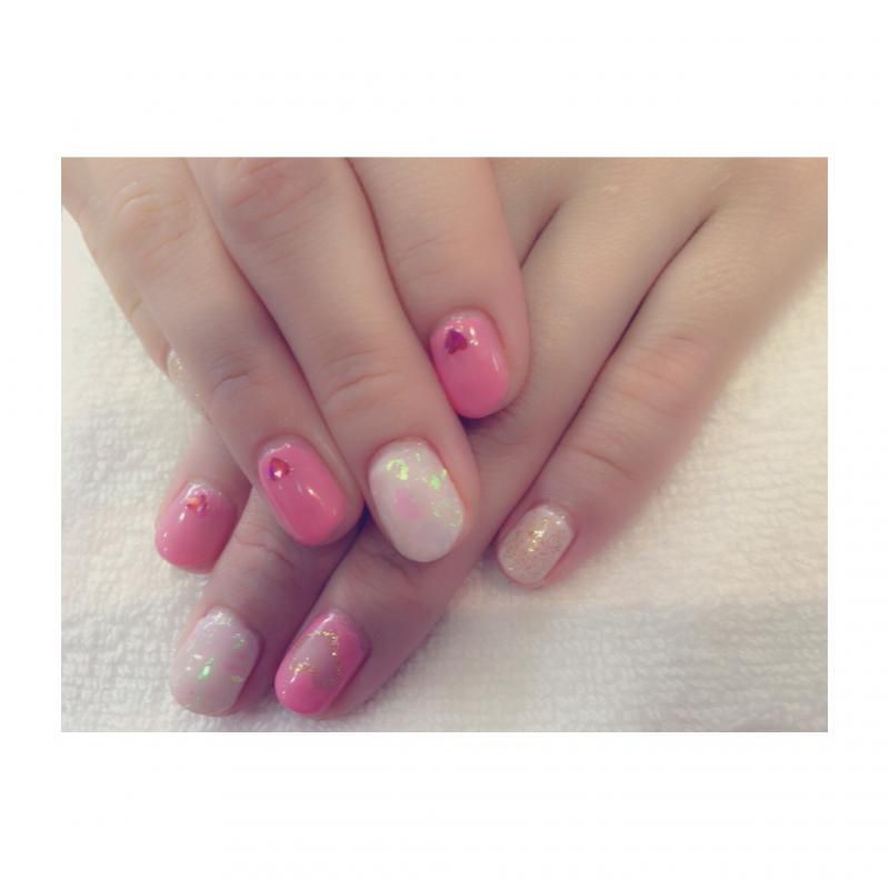 バレンタインネイル ♡